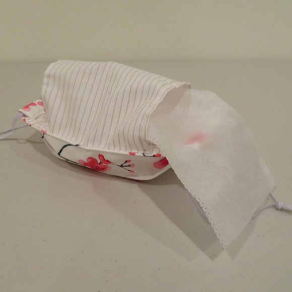 Women Cotton Face Mask Filter Triple Layer Reusable Washable Adjustable No Wire - Picture 8 of 12